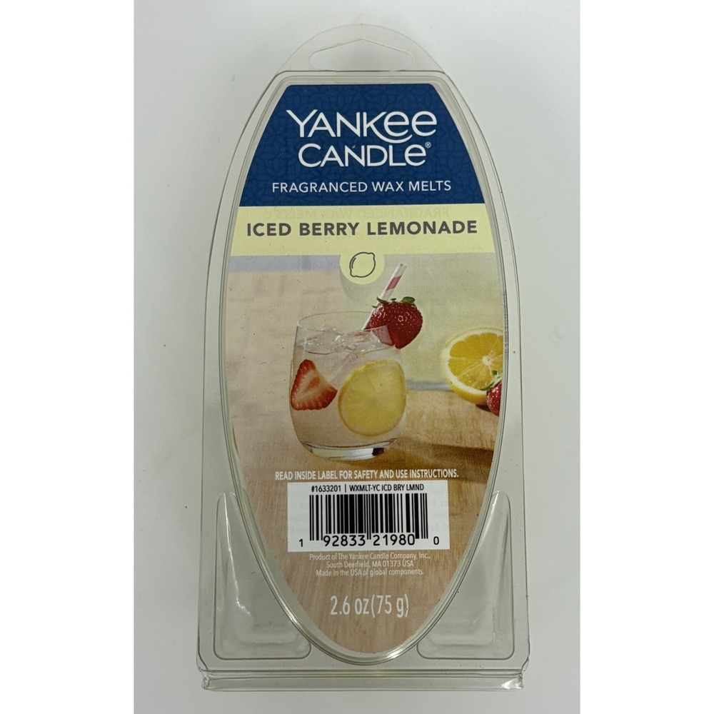 Yankee Candle Fragranced Wax Melts Iced Berry Lemonade 2.6 oz